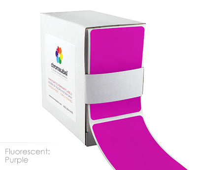 2" x 3" Color-Code Rectangular Inventory Labels: 250/Box