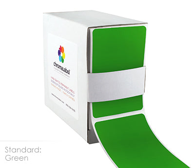 2" x 3" Color-Code Rectangular Inventory Labels: 250/Box