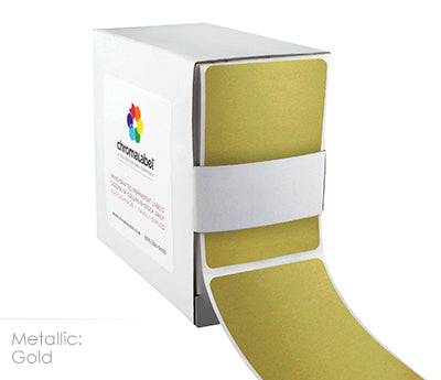 2" x 3" Color-Code Rectangular Inventory Labels: 250/Box