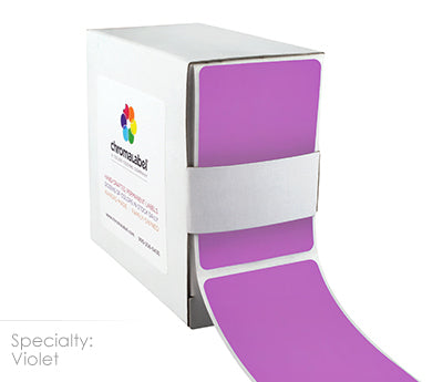 2" x 3" Color-Code Rectangular Inventory Labels: 250/Box