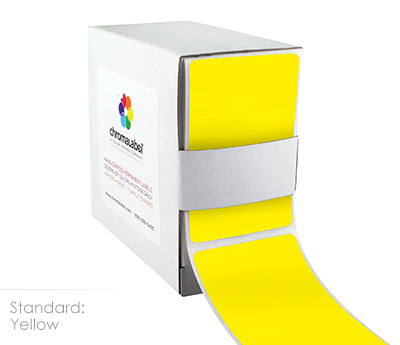 2" x 3" Color-Code Rectangular Inventory Labels: 250/Box