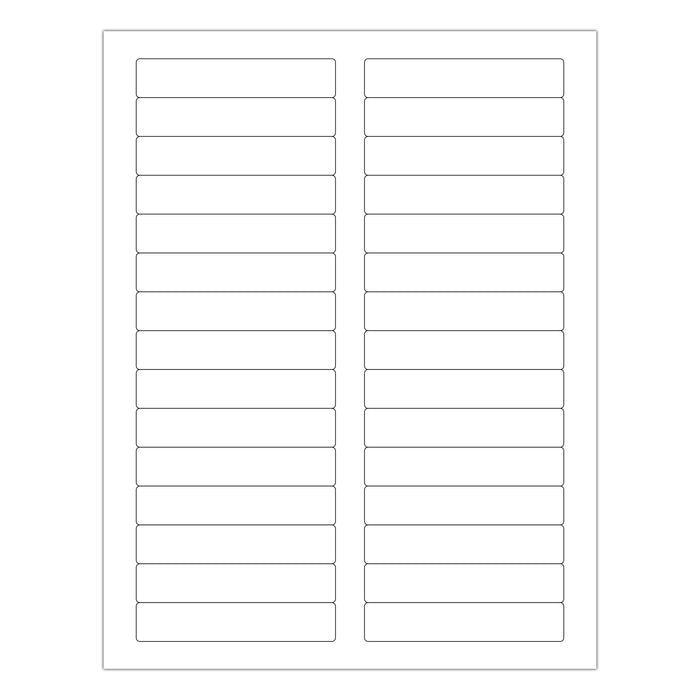 Rectangle Laser Labels - 2/3" x 3-7/16": 750/Pack, 25 Sheets