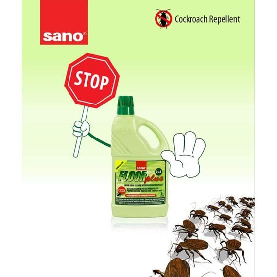 2 in 1 FloorPlus Cleaner | Cockroach Repellent | 2 L | sano