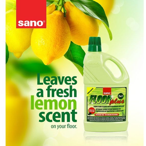 2 in 1 FloorPlus Cleaner with Cockroach Repellent | 2 L | sano