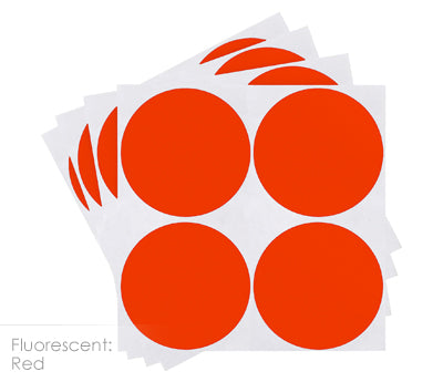 2" Removable Round, Color-Code Dots: 100/Pack