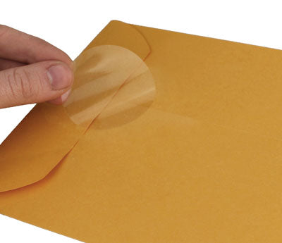 2" Crystal Clear Wafer Seals: 250/Roll