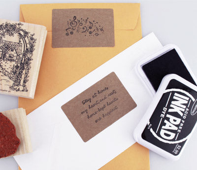 True Kraft Paper Rectangular Labels: 250/Box