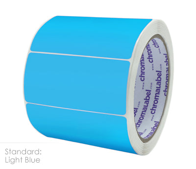 2" x 4" Color-Code Rectangle Labels: 250/Roll