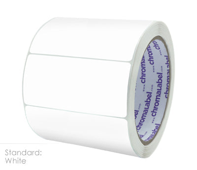 2" x 4" Color-Code Rectangle Labels: 250/Roll