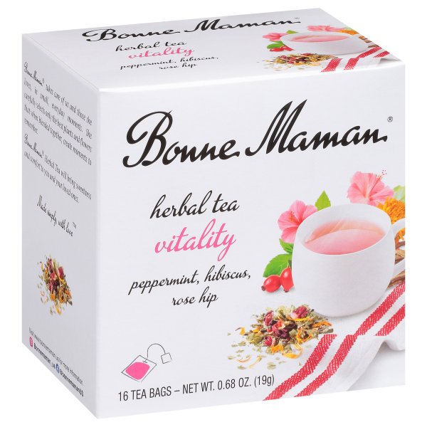 Bonne Maman - Tea Herbal Vitality (Pack of 8-16 Bags)