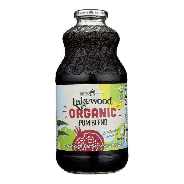 Lakewood Organic Pomegranate Juice Blend - 32 fl oz - Pack of 6 - Antioxidant Rich