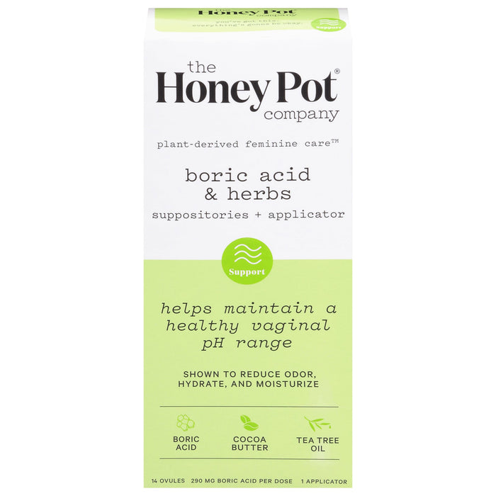 The Honey Pot Herbal Suppositories 7-Day - 14 Ct