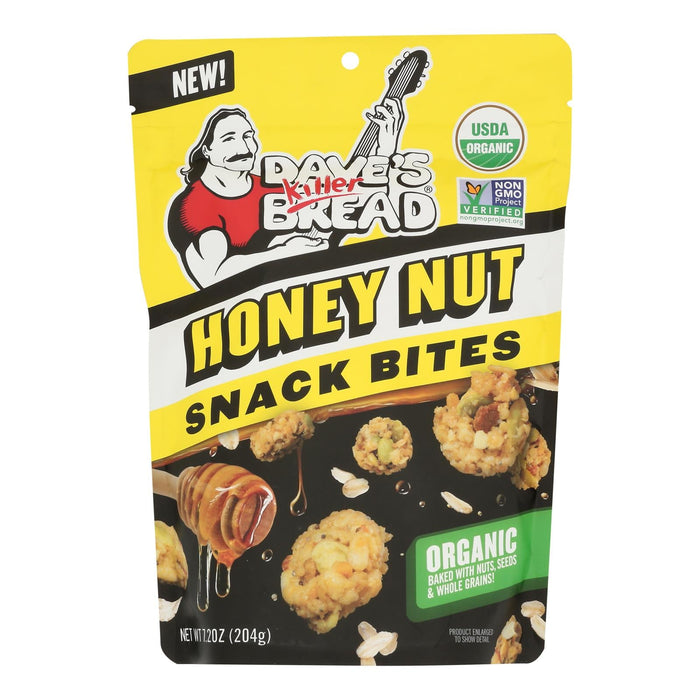 Dave's Killer Bread Crunchy Bites, Organic Honey Nut, 7.2 oz, Pack of 6