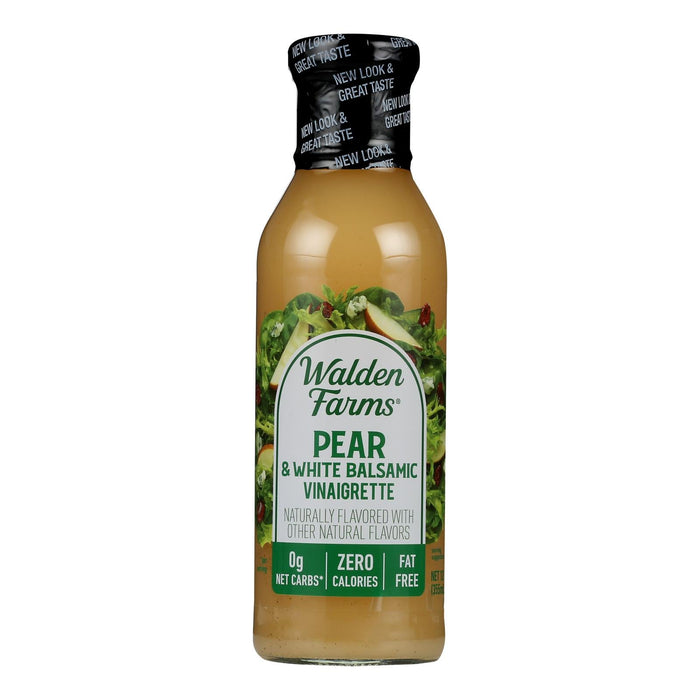 Walden Farms Calorie Free Pear & White Balsamic Vinaigrette, 12 fl oz (Pack of 6)