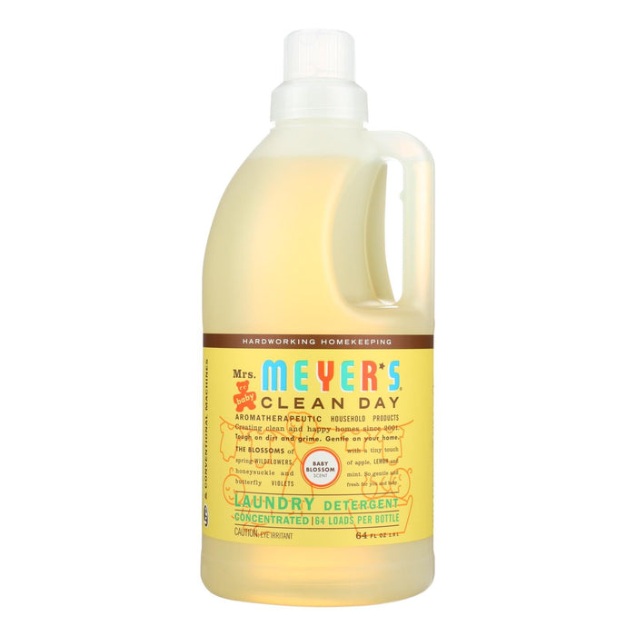 Mrs. Meyer's Clean Day Baby Blossom Laundry Detergent - 64 Oz - Gentle & Effective