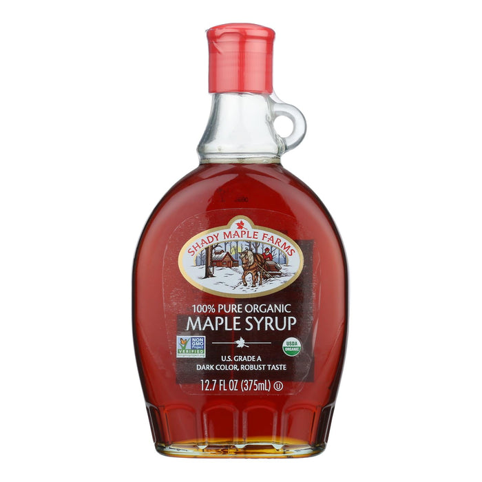 Shady Maple Farms Organic Maple Syrup, 12.7 fl oz (Case of 12) - Pancake Syrup Breakfast