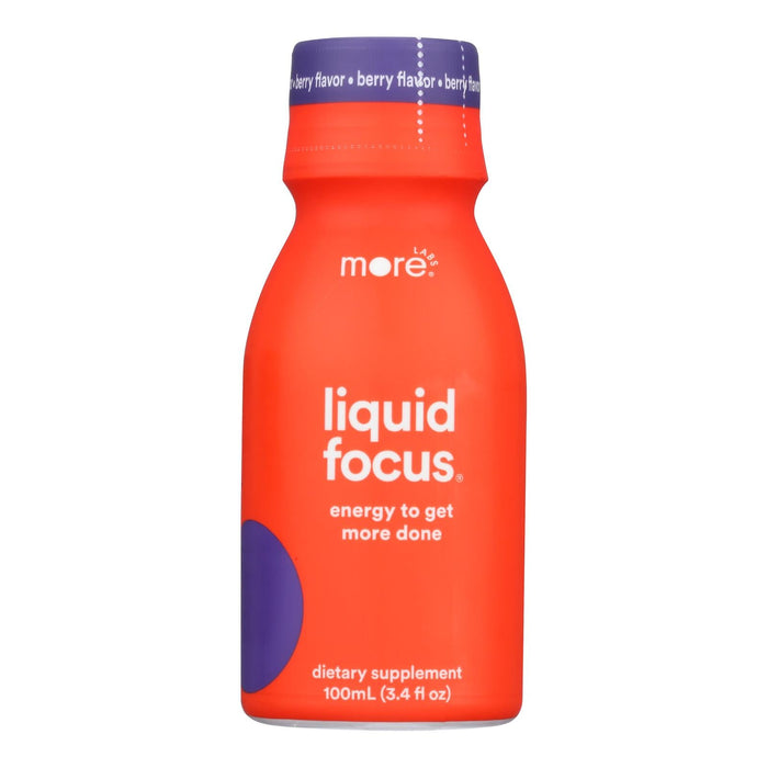 More Labs Focus Berry Liquid Shot - Brain Boosting Nootropics - (Pack of 6 - 3.4 fl oz)