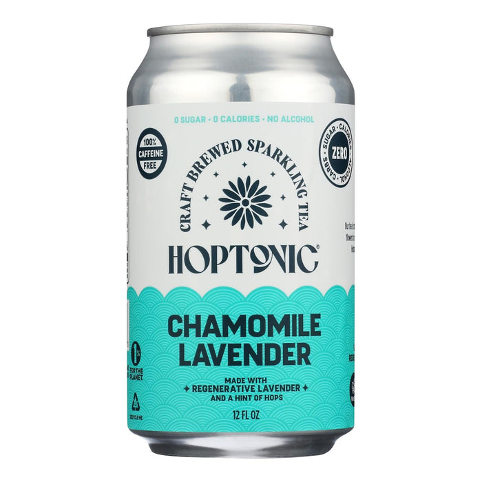 Hoptonic Tea Organic Sparkling Chamomile (Pack of 12 - 12 fl oz )