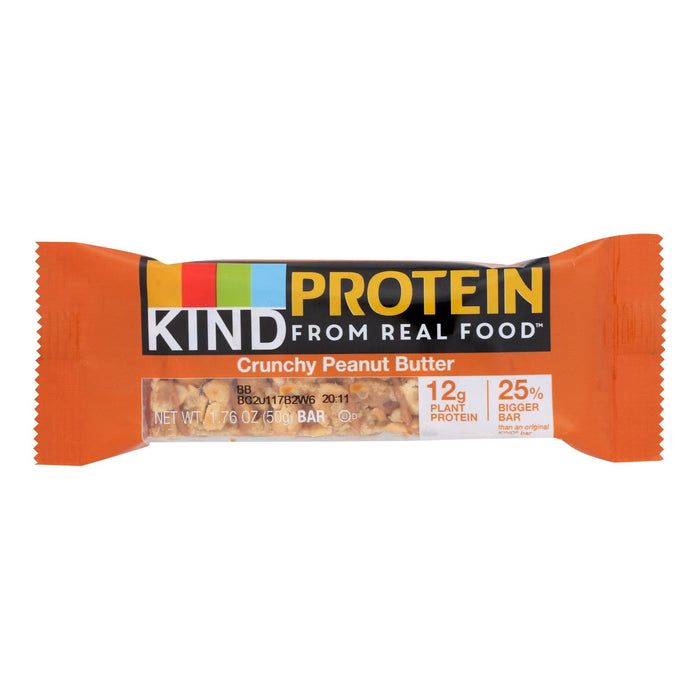 KIND Bar Crunchy Peanut Butter, 12 x 1.76 Oz - Gluten Free, Healthy Snack Bars