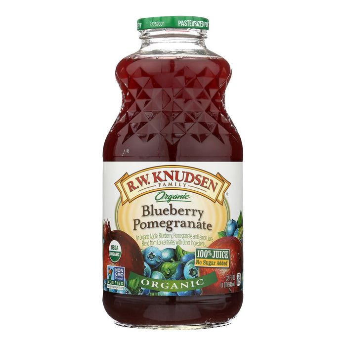 R.W. Knudsen Organic Blueberry Pomegranate Juice, 32 Fl Oz, Pack of 6
