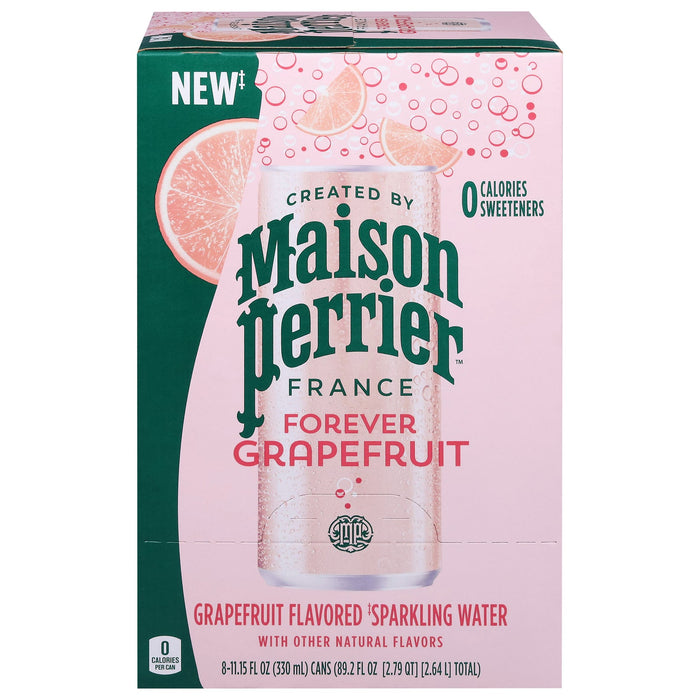 Maison Perrier Sparkling Water, Grapefruit Flavor, 3 x 8/11.15 oz