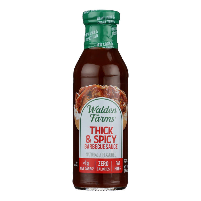 Walden Farms Thick & Spicy Barbecue Sauce, Sugar-Free & Calorie-Free, Pack of 6 (12 Oz )