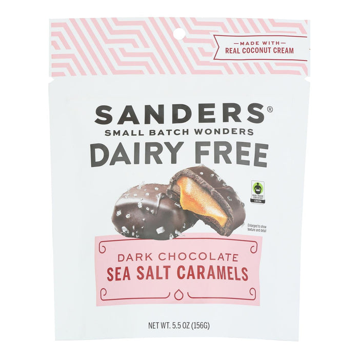 Sanders Dark Chocolate Sea Salt Caramels - 6 x 5.5 oz Units