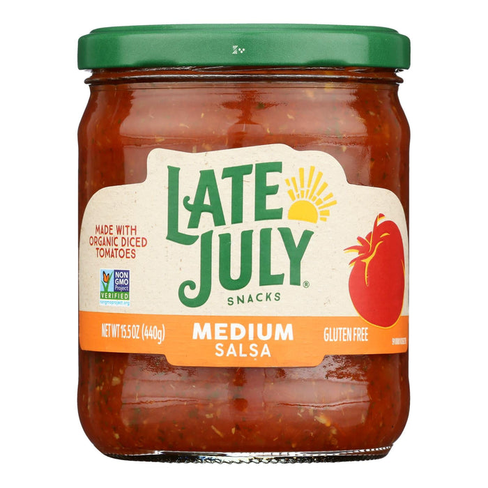 Late July Snacks Medium Salsa - 15.5 oz, 12-Count Case