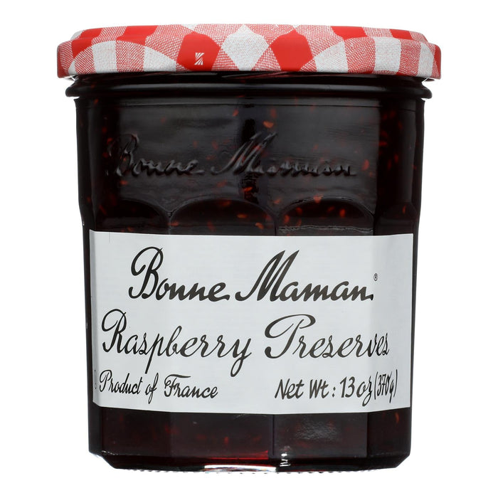 Bonne Maman Raspberry Preserves - Pack of 6 (13 Oz ) - All Natural, Classic French Recipe
