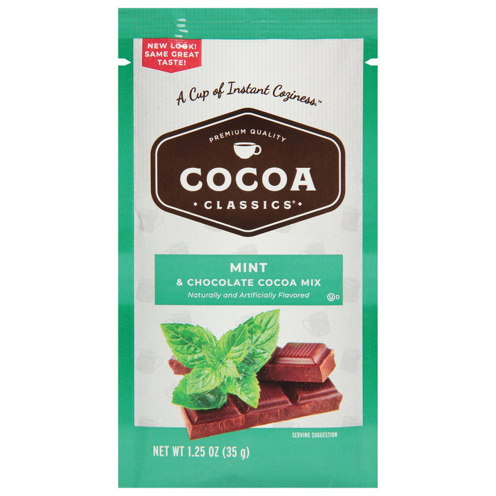 Cocoa Classics Choc Mint Cocoa Packets - 12 x 1.25 Oz