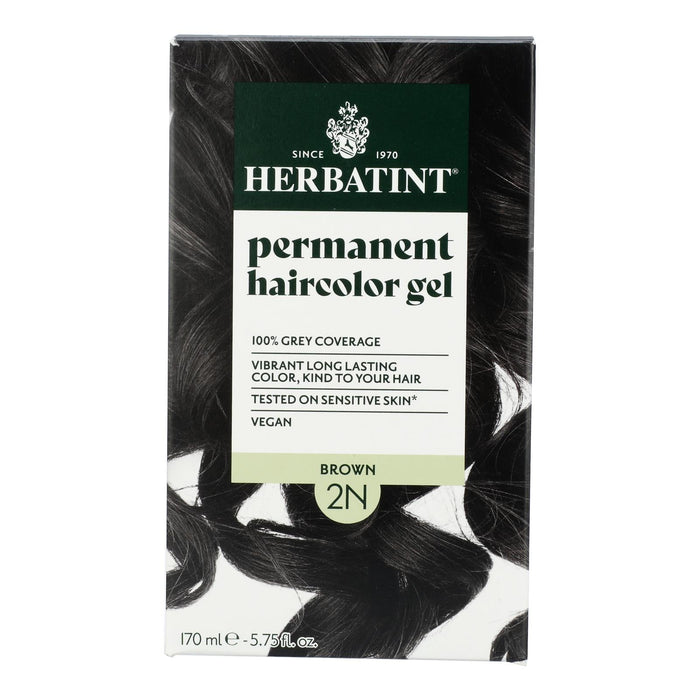 Herbatint 2N Brown Hair Color - Natural & Permanent - 5.75 fl oz