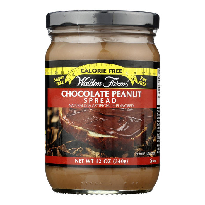 Walden Farms Chocolate Peanut Spread - Sugar-Free, Calorie-Free - 12 oz  - Pack of 6