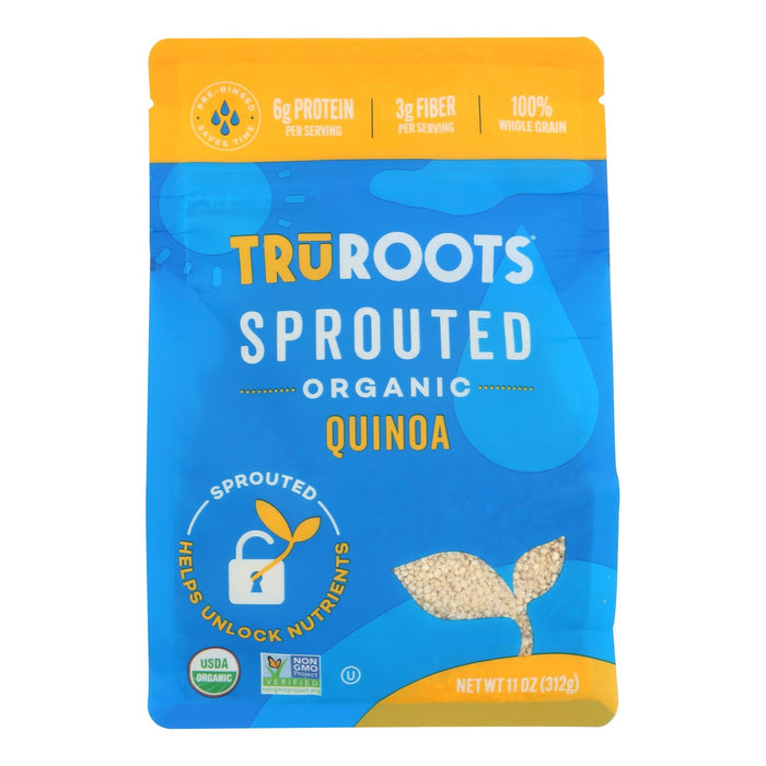 Truroots Organic Sprouted White Quinoa, 11 oz, Pack of 6
