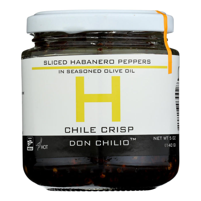 Don Chilio Habanero Chile Crisp - Pack of 6 (5 Oz Each) - Fiery Flavor