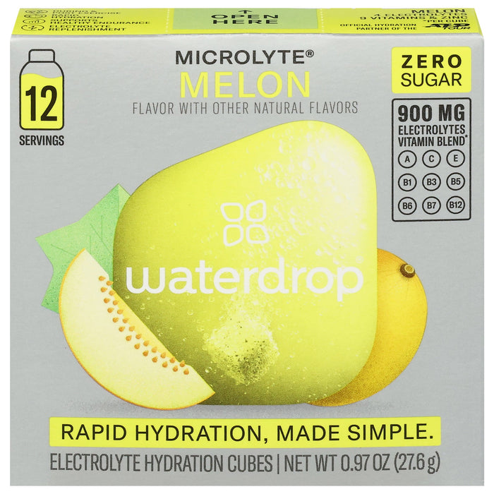 Waterdrop Microlyte Melon Electrolyte Drink - 12 Pack - Pack of 10-.97 Oz
