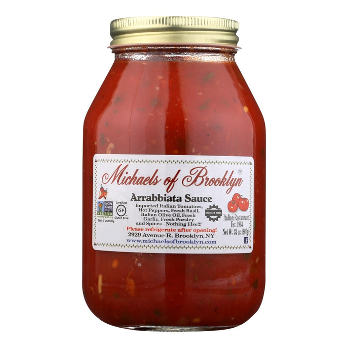Michael's Of Brooklyn Arrabbiata Sauce - Pack of 6 - 32 Oz  - Authentic Italian Recipe