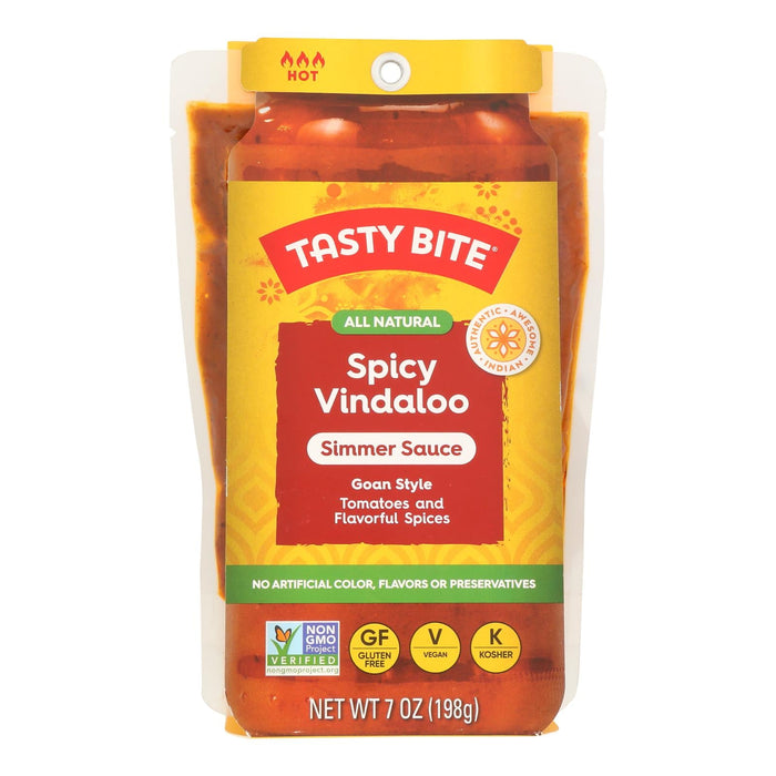 Tasty Bite Spicy Vindaloo Simmer Sauce (Pack of 10) - 7 oz Pouches