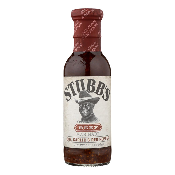 Stubb's Beef Marinade, 12 oz  (Pack of 6) | Authentic Texas Flavor