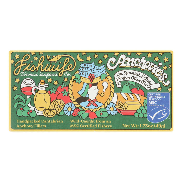 Fishwife Anchovies in Extra Virgin Olive Oil - (Pack of 10) - 1.73 oz