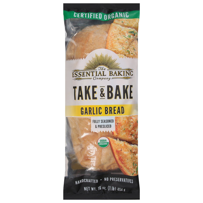 Essential Baking Company Garlic Bread Take & Bake, 16 oz - Pack of 16 | Ready to Bake Garlic Bread