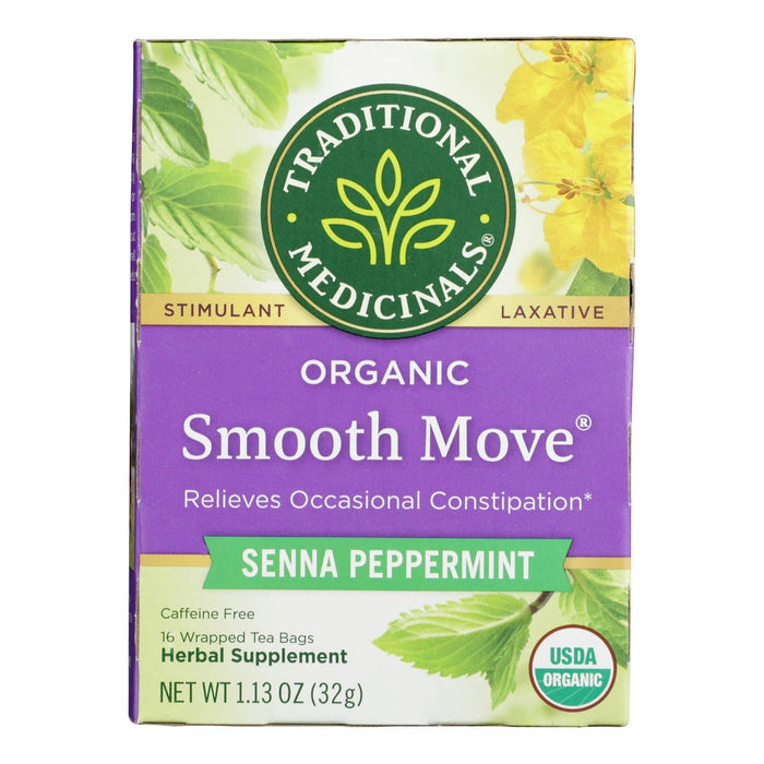 Traditional Medicinals Organic Smooth Move Senna Peppermint Tea - 16 Bags