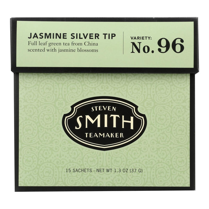 Smith Teamaker Jasmine Silver Tip Green Tea Bags - 15 Count