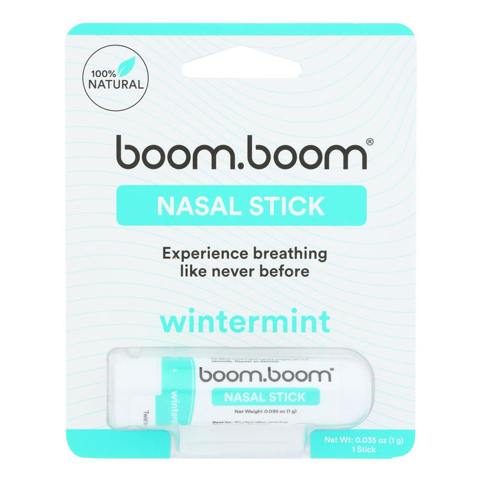 boomboom Wintermint Nasal Inhaler Stick (Pack of 6) for Natural Nasal Congestion Relief