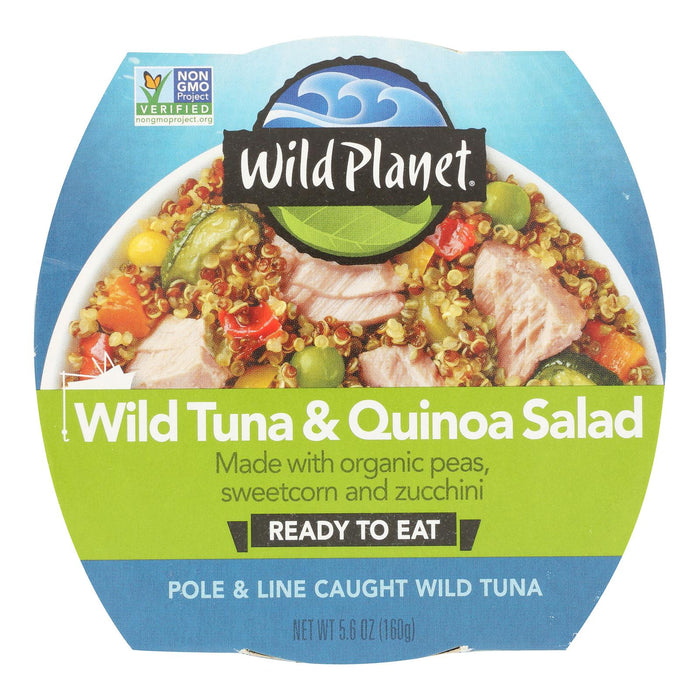 Wild Planet Quinoa Tuna Salad, 5.6 oz  (Pack of 9) - Healthy & Convenient Meal