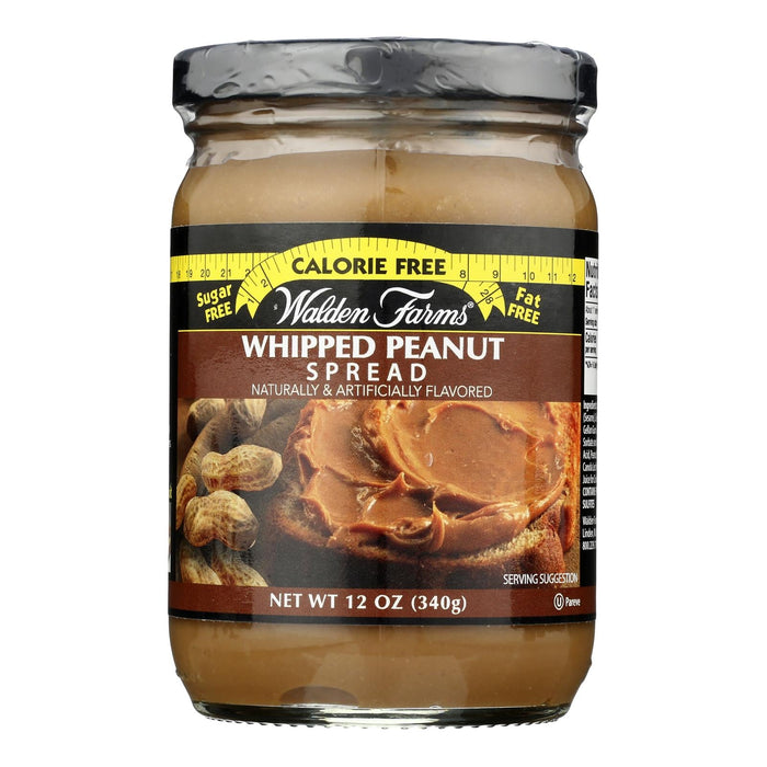 Walden Farms Creamy Peanut Spread, Sugar-Free, 12 oz  (Pack of 6)