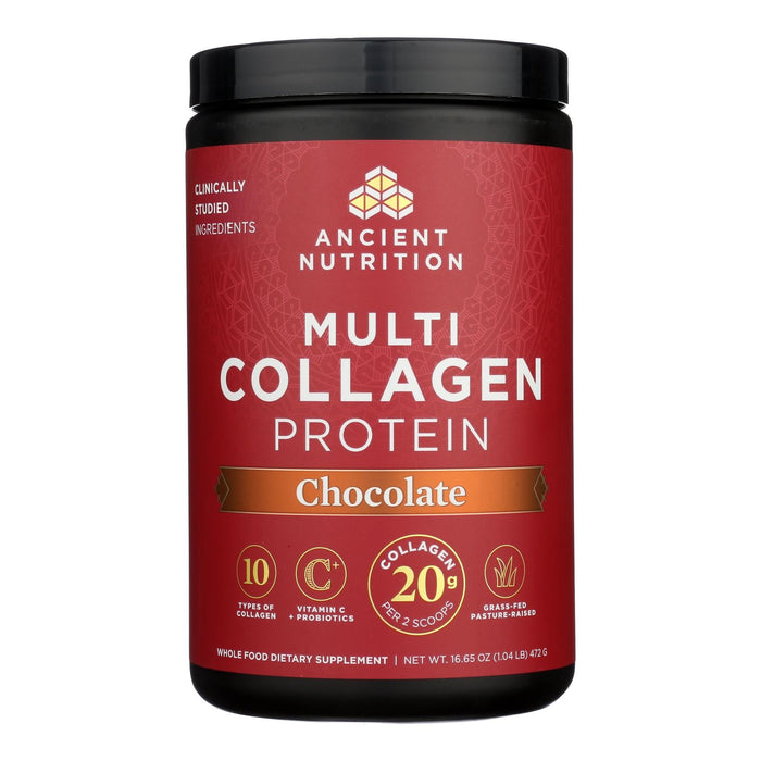 Ancient Nutrition Multi Collagen Protein Chocolate - 16.65 oz - Single Unit - Collagen Peptides Powder