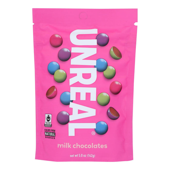 Unreal Milk Chocolate Gems, 5 oz - 6 Pack | Candy Coated Chocolate