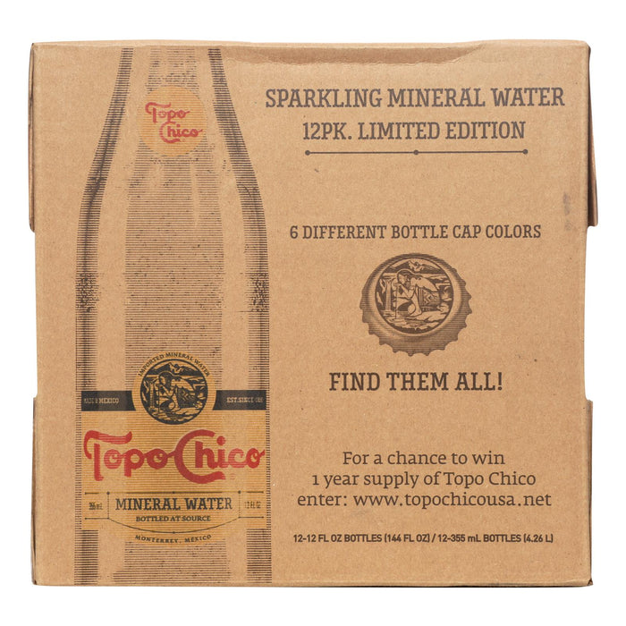 Topo Chico Mineral Water - 12 Fl Oz Glass  (Pack of 12)