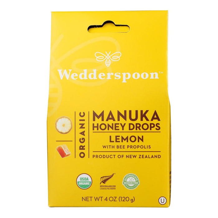 Wedderspoon Manuka Honey Drops - Lemon 4 oz (Single)