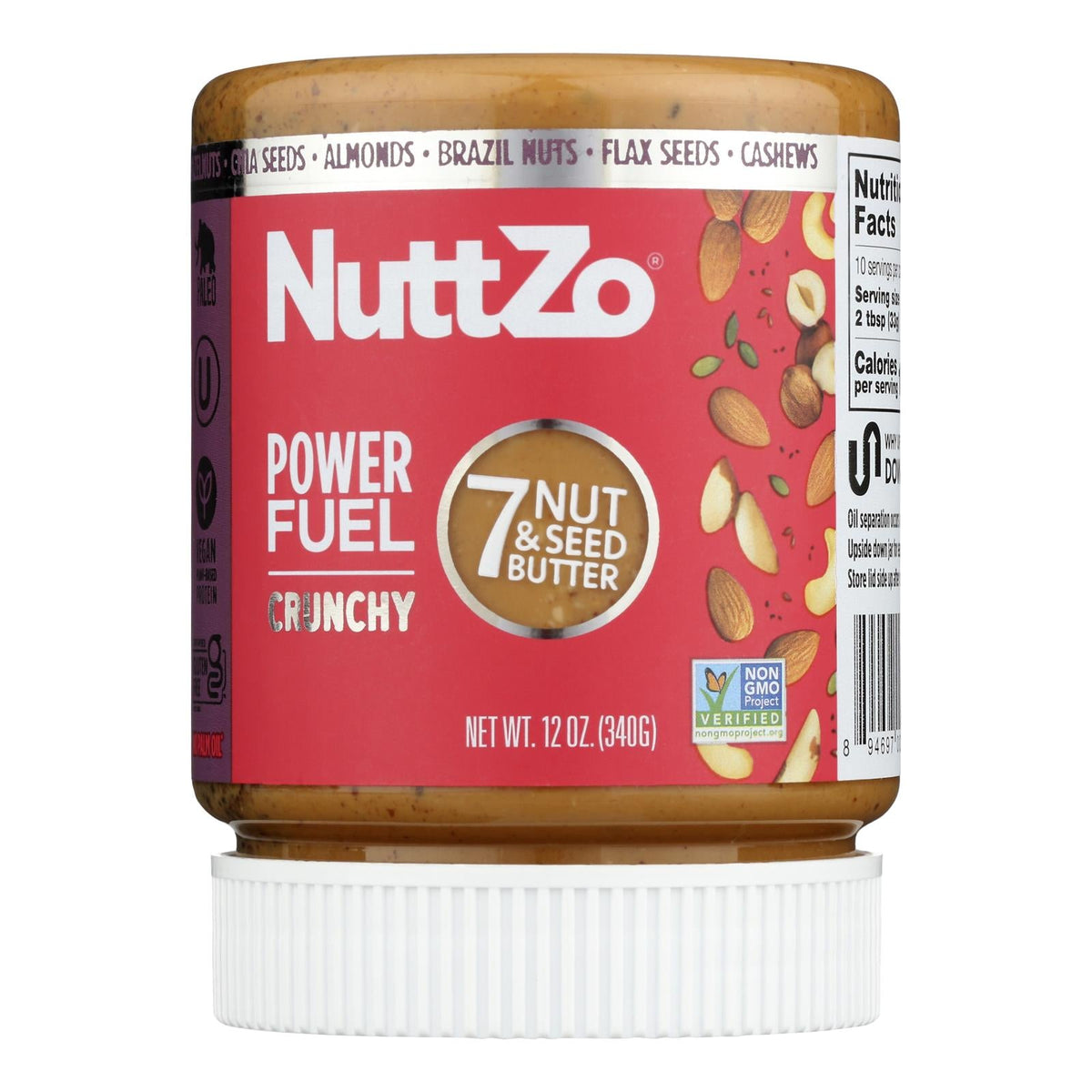 Nuttzo Crunchy Power Fuel - 12 Oz, 6-Pack - Nut Butter with Seeds & Nu ...